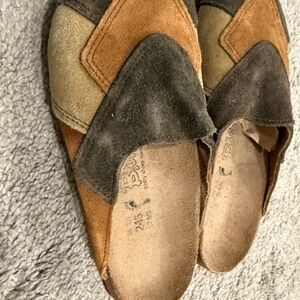 Birkenstock Multicolor Suede Mules
